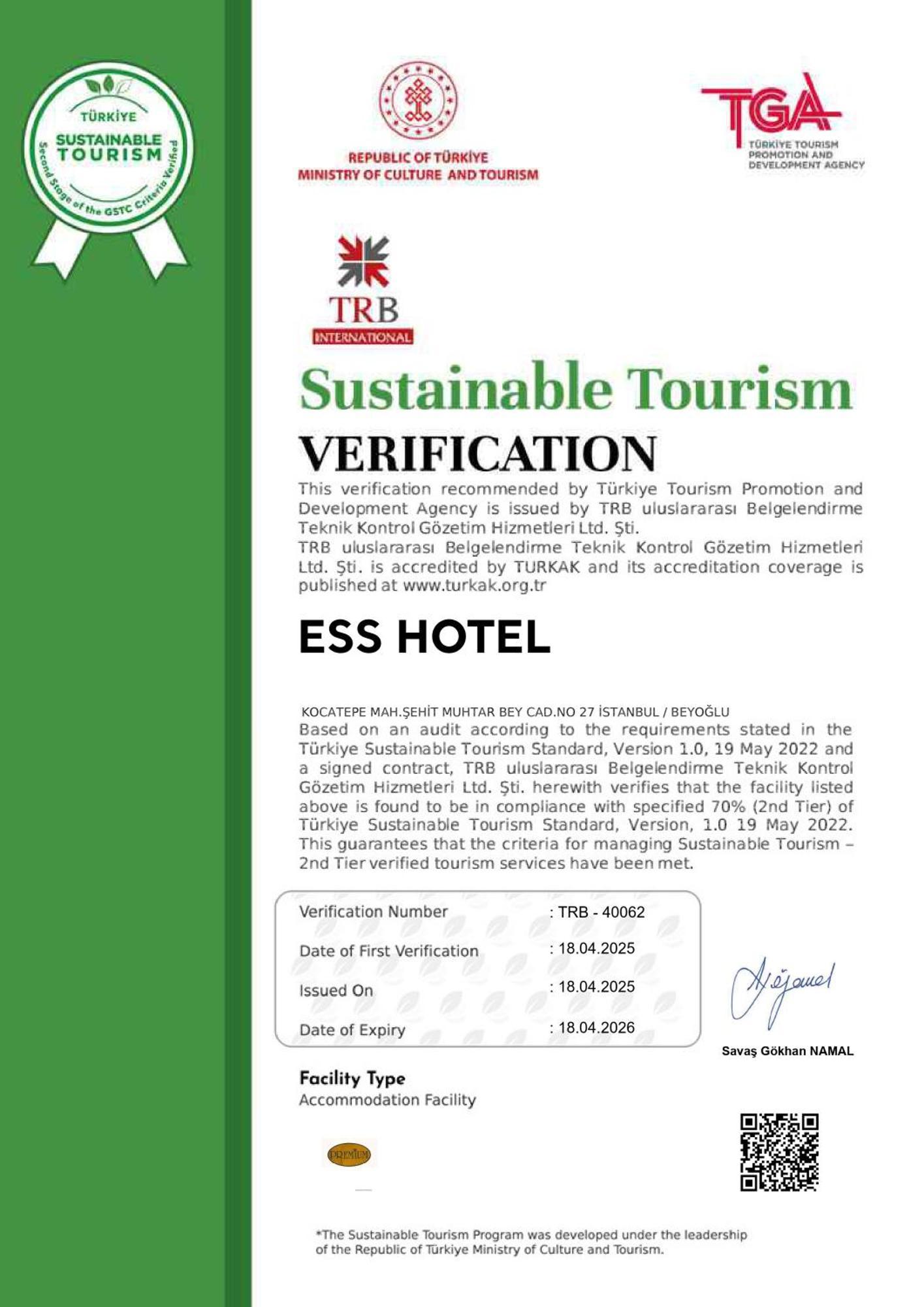 Ess Hotel İstanbul Dış mekan fotoğraf
